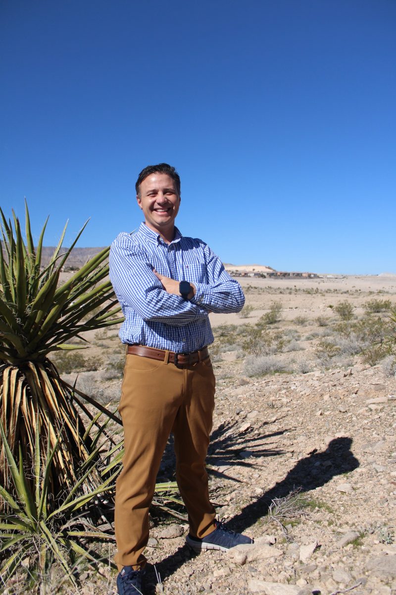 Philip Riccobono in Nevada desert landscape